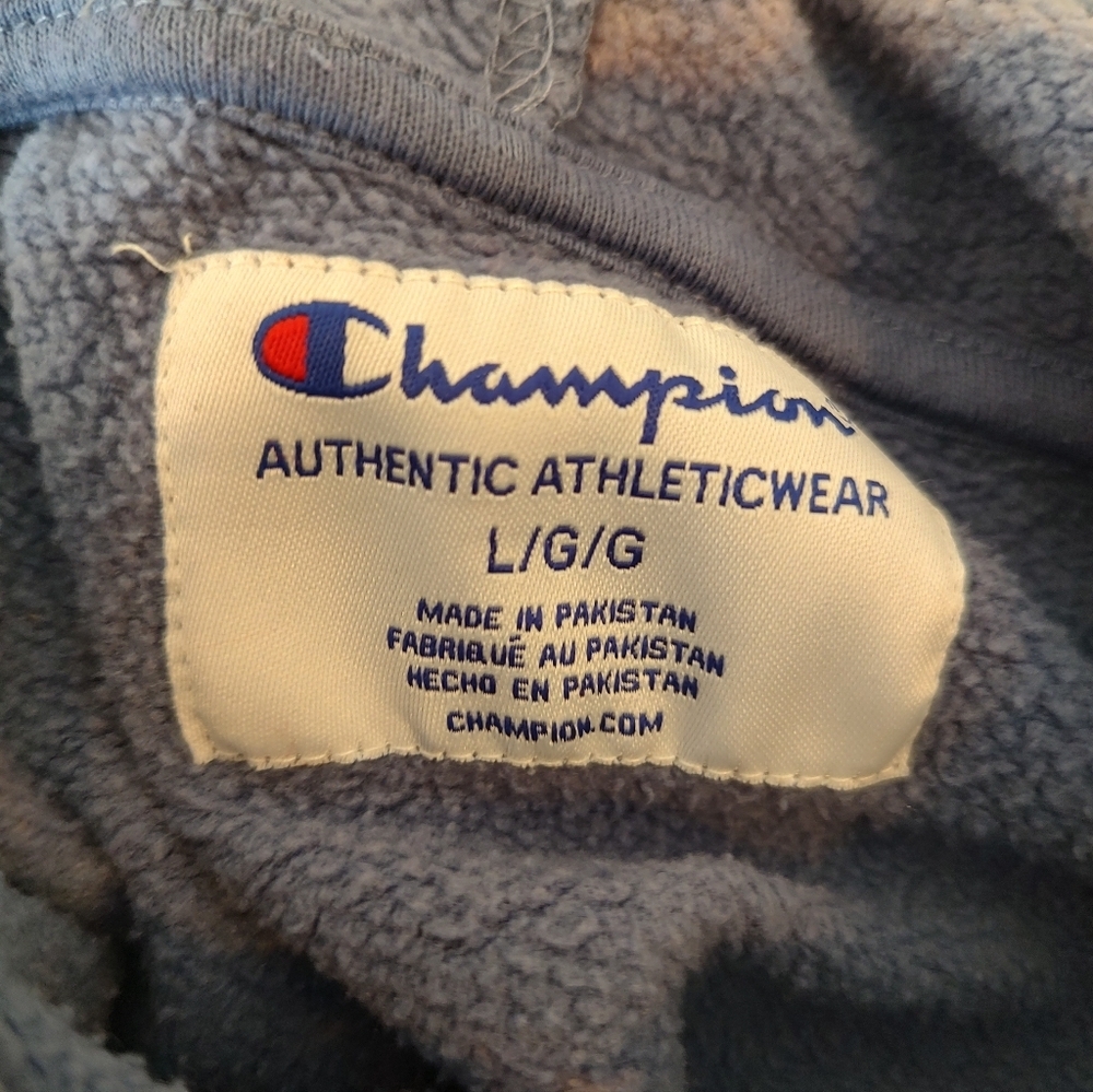 Champion Large Tie-Dye Cropped Hoodie Sweatshirt! - Picture 5 of 7